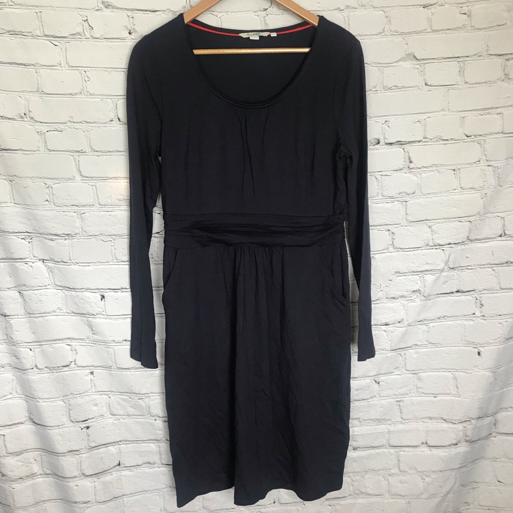 Boden Navy Long Sleeve Dress Sz 10 US